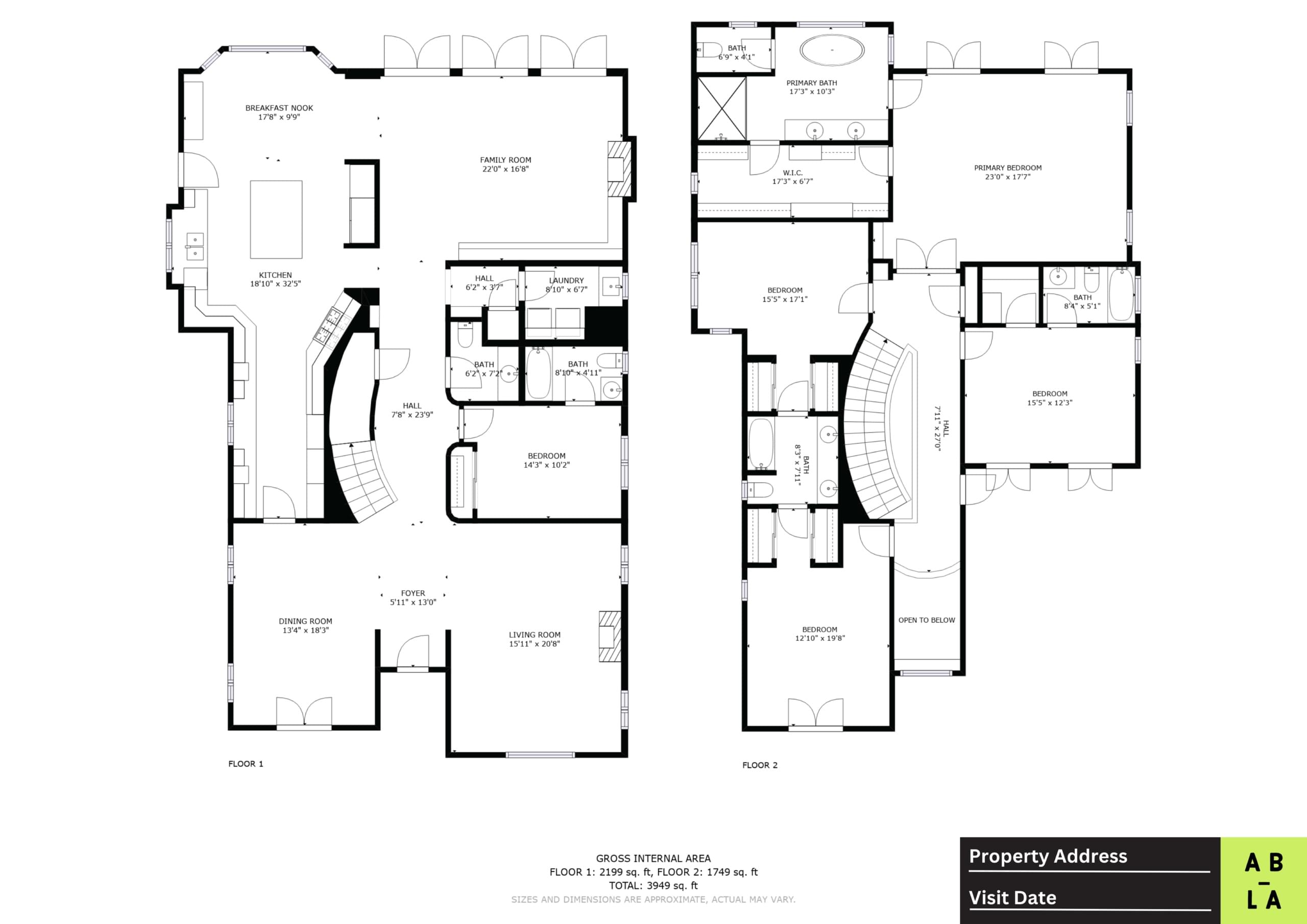 As Built LA - Schematic Floor Plan Sample 03
