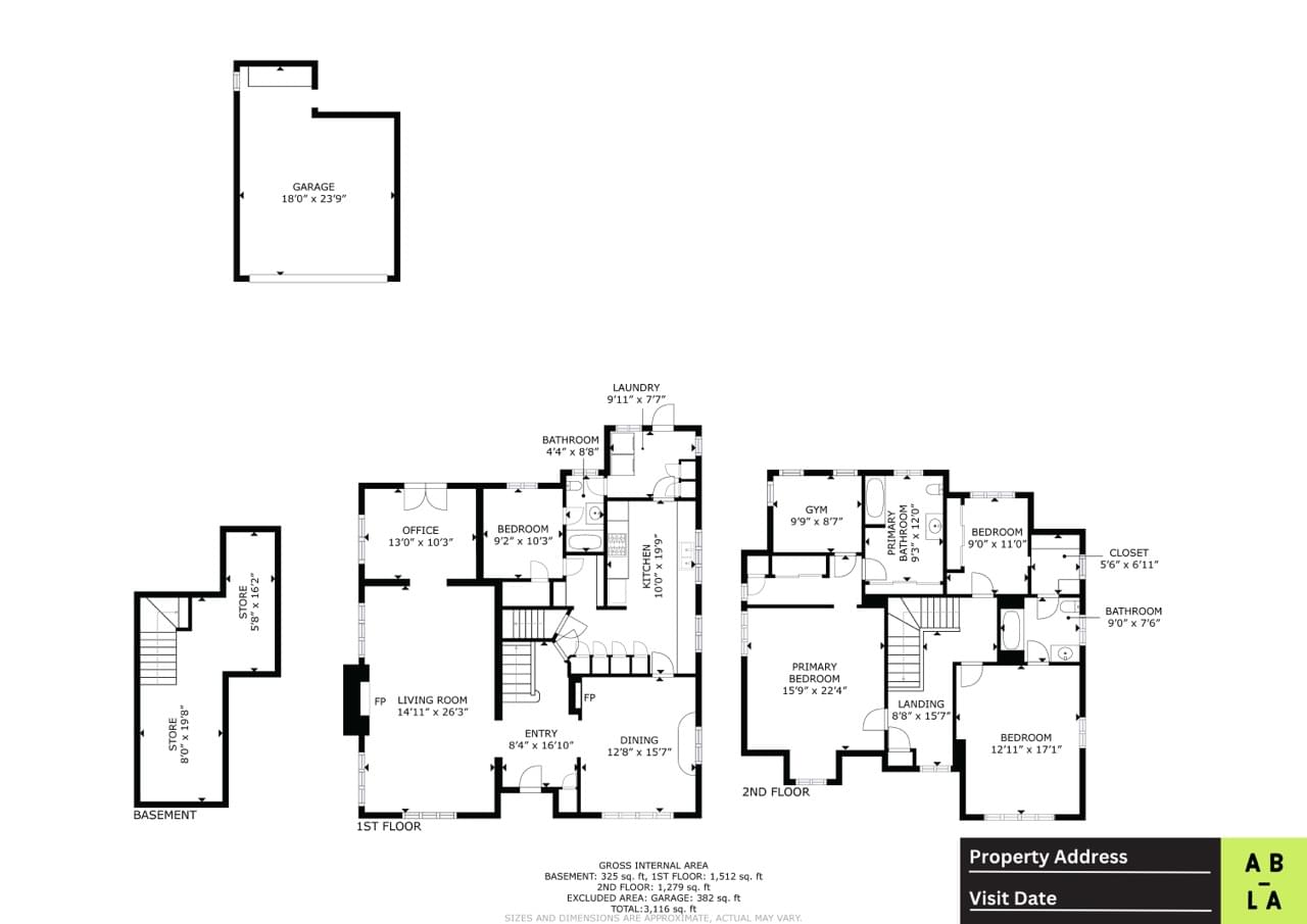 As Built LA - Schematic Floor Plan Sample 06 Large