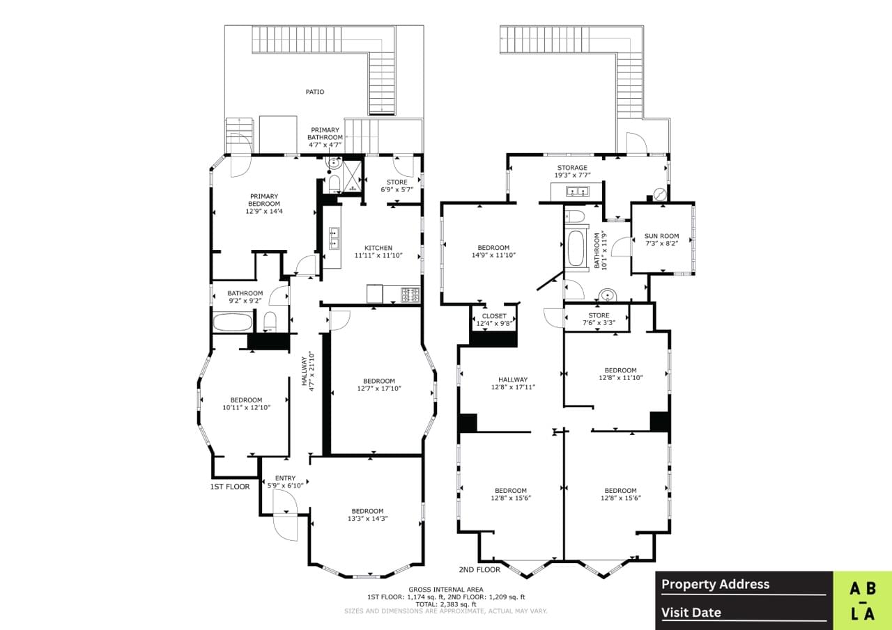 As Built LA - Schematic Floor Plan Sample 07 Large